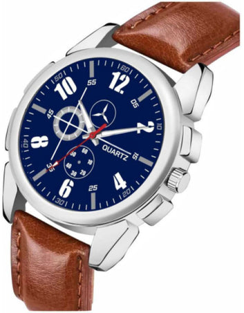HRV Blue Sports Design Leather Belt Analog Watch