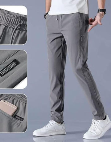 Men's Solid Breathable Gym Track Pant